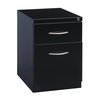 Hirsh 15 in W 2 Drawer Pedestal Files, Black, Letter 21119